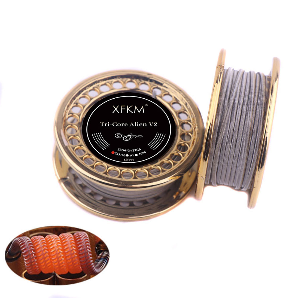 XFKM 5M/roll NI80/A1/SS316L Al - Clapton Wire Pre Built recension och pris