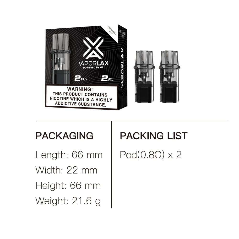 VaporLax Nano Cartridge 2ml wi - Vaping Area recension och pris