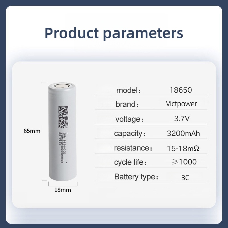 Victpower 10-Pack 3500mAh 1865 - Vape Battery 18650 recension och pris