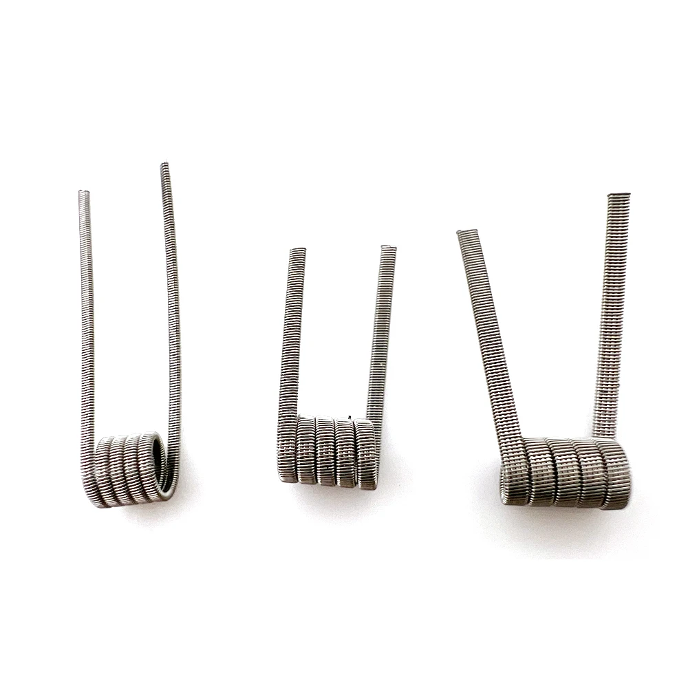 10pcs/box Ni80 Prebuilt Coil 2 - Clapton Wire Pre Built recension och pris