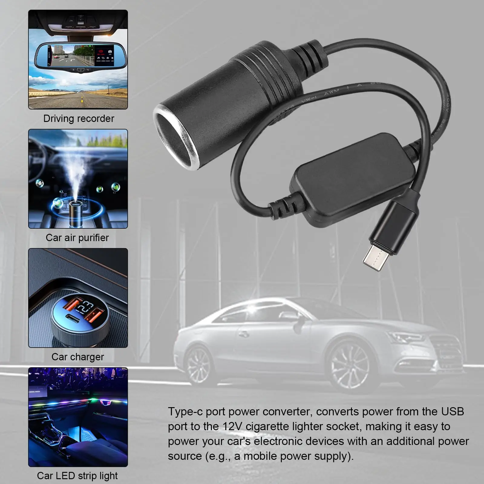 5V To 12V Cigarette Lighter So - Accessories Experts Vape recension och pris