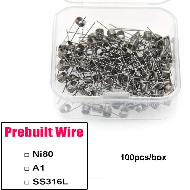 100PCS/BOX Prebuilt Coil Wire  - Coil Building Kit recension och pris