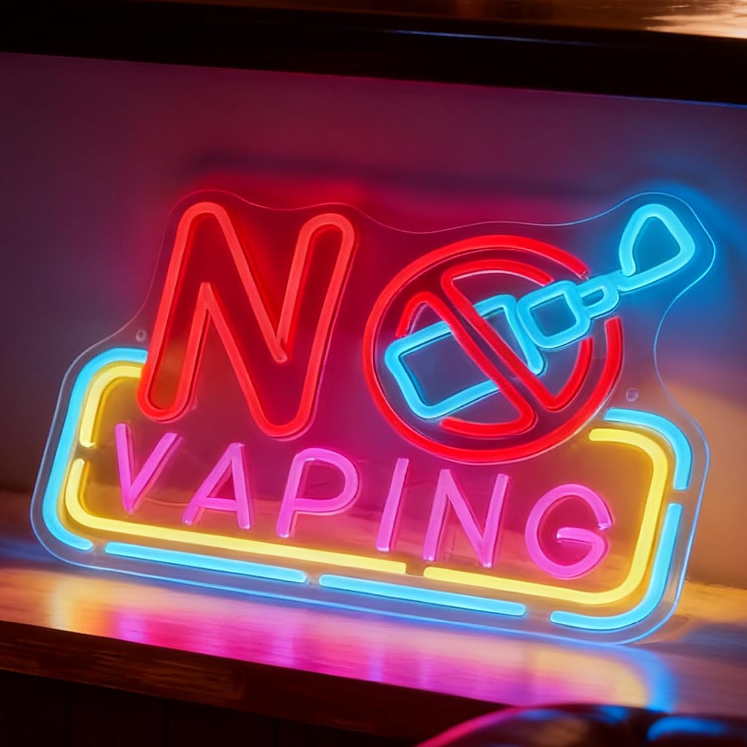 No Vaping LED Neon Sign USB Po - Vaping Shop recension och pris