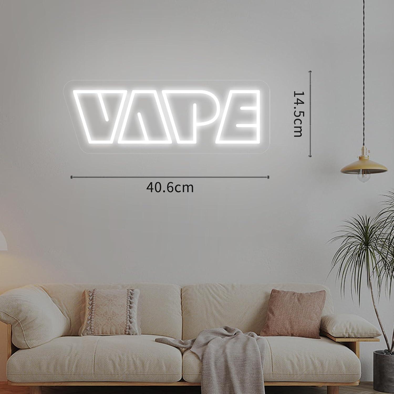 VAPE Neon Sign USB Dimmable LE - Vaping Store recension och pris