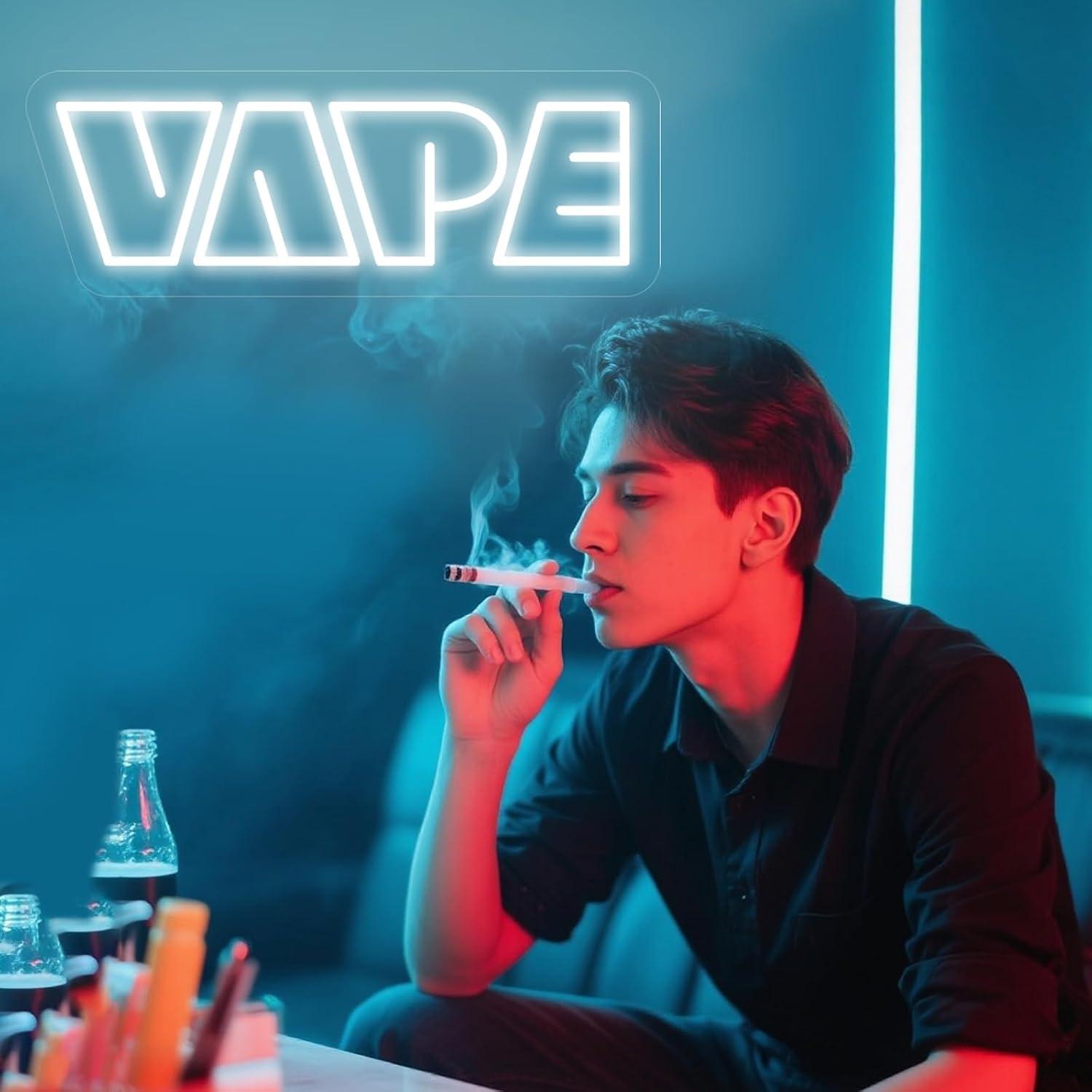 VAPE Neon Sign USB Dimmable LE - Vaping Store recension och pris