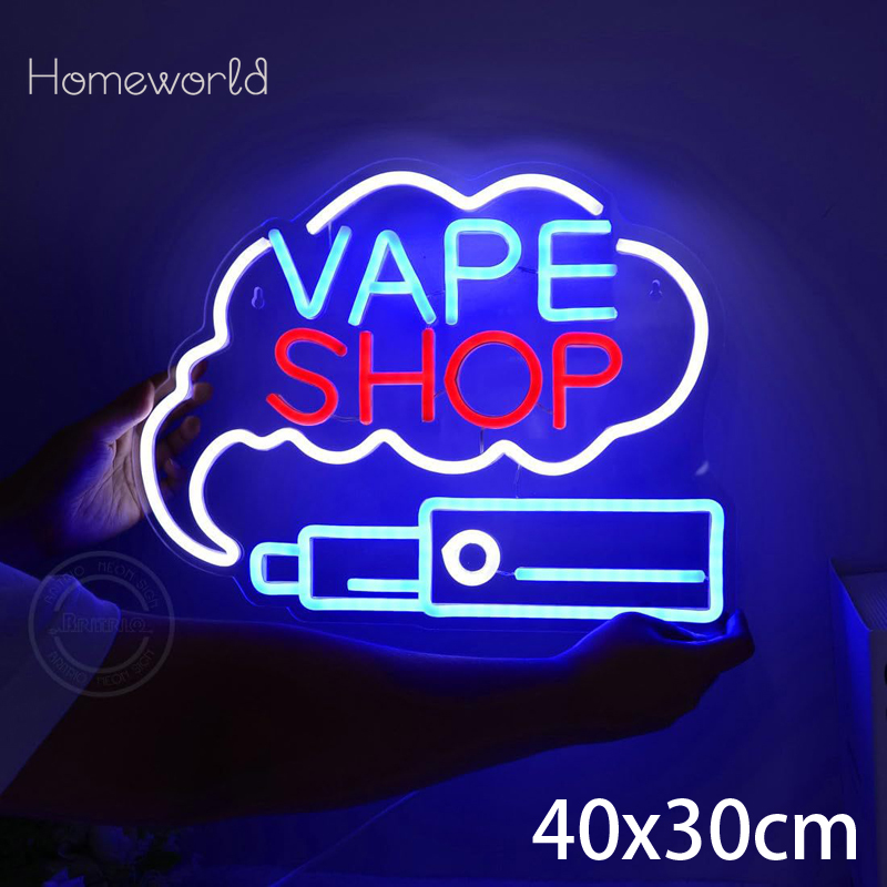 VAPE Shop Neon Sign for Smoke  - Vaping Store recension och pris