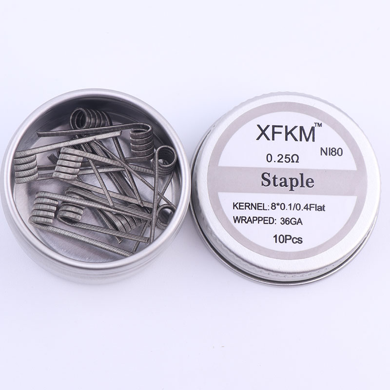 NEW XFKM 10pcs/box NI80 High D - Clapton Wire Pre Built recension och pris