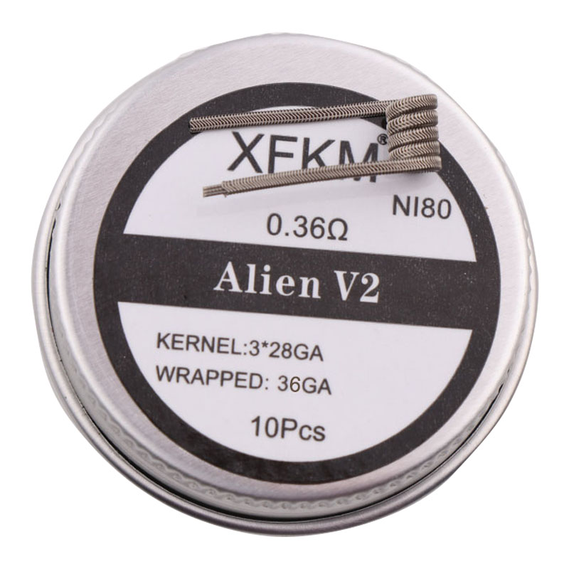 NEW XFKM NI80/A1/SS316L 10pcs/ - Clapton Wire Pre Built recension och pris