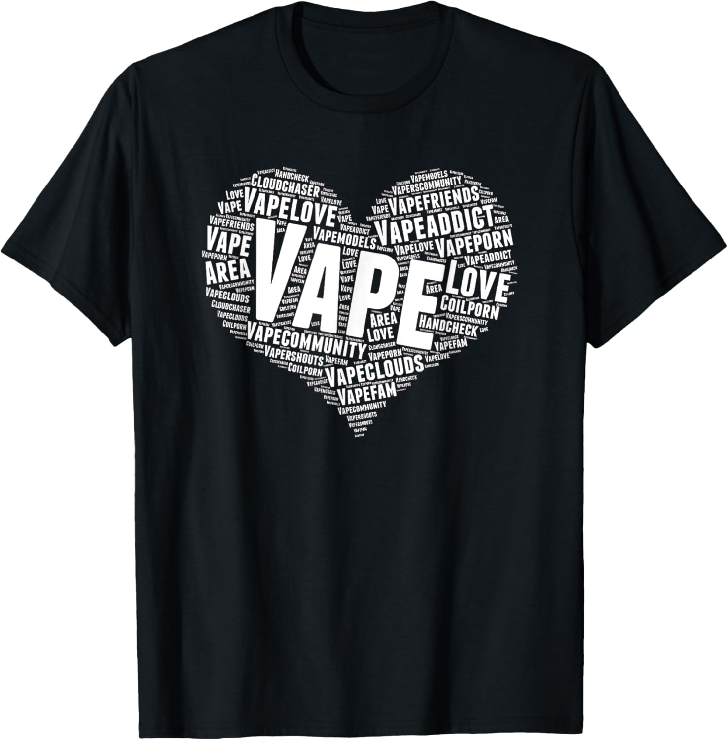 Vape Heart Word Cloud Graphic  - Vaping Shop recension och pris
