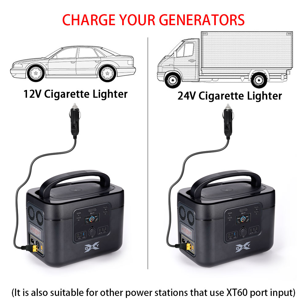XT60 16AWG Plug Car Cigarette  - Accessories Experts Vape recension och pris